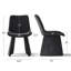 Chaises d'appoint modernes rembourrées avec silhouette incurvée-1769292953
