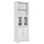 Armoire de rangement haute avec tablettes et portes, armoire d'entrée, armoire d'appoint 4 portes