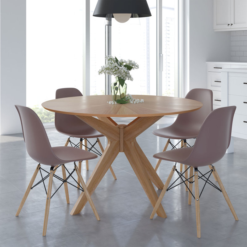 Jordan 16.5'' H Side Chair, Taupe, Natural