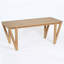 Table de salle à manger d'extérieur en bois d'acacia avec pieds en forme de V 70,75 po Zoe