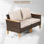 Chaise de patio avec coussins Denie