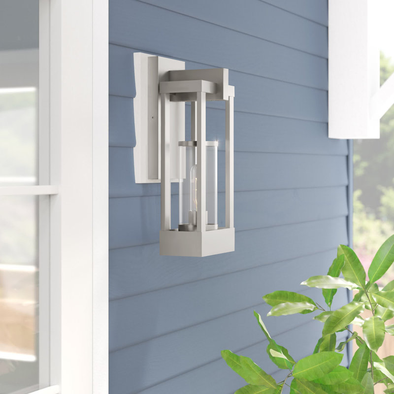 Trumble Wall Light, 16" H x 6.25" W x 6" D, Brushed Nickel