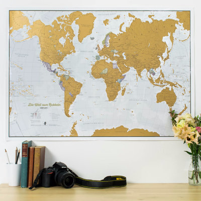 Scratch the World?? - German Language 1 Piece Wall Art