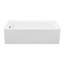 Cameron 2 DoloMatte 60" x 30" Alcove Soaking Solid Surface Bathtub-20626524-20626512