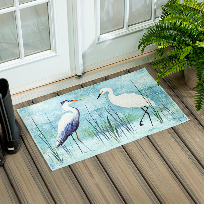 Tapis d'intérieur / extérieur lavable Blue Heron