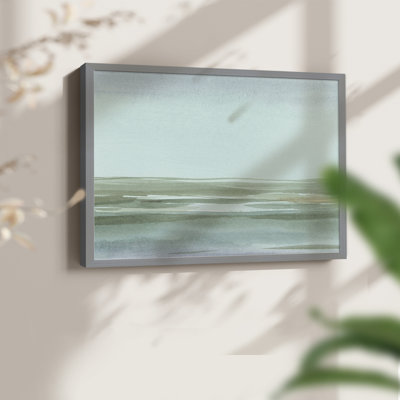 Aqua Reflections II -Framed Print - Restickable