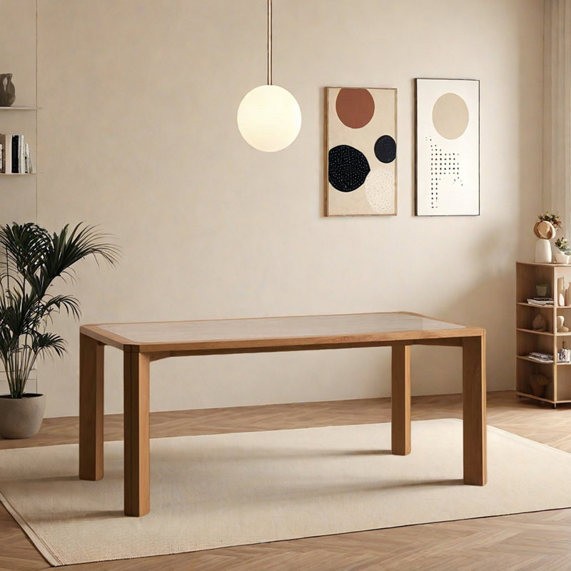 Table de salle à manger Simple Rock, H 29,52 po x L 62,99 po x l 31,49 po