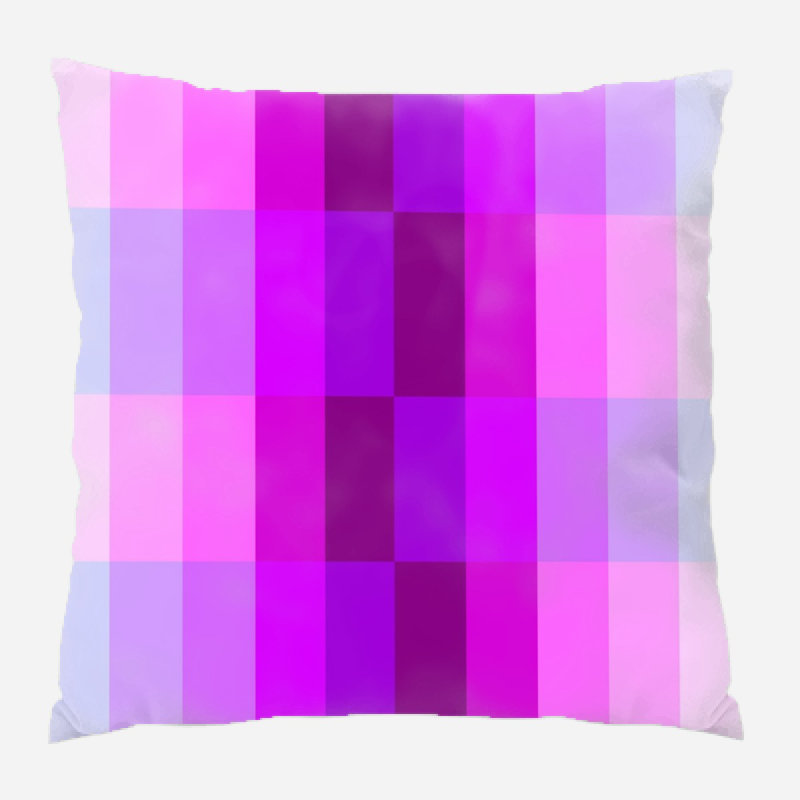 Geometric Microsuede Reversible Throw Pillow