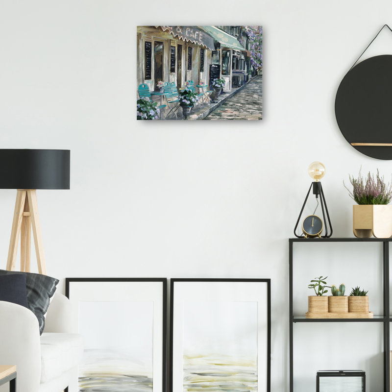 «Bistro de Paris II» par Studio Arts, reproduction d'art sur toile, Toile tendue, H 30 po x l 40 po x P 1,5 po