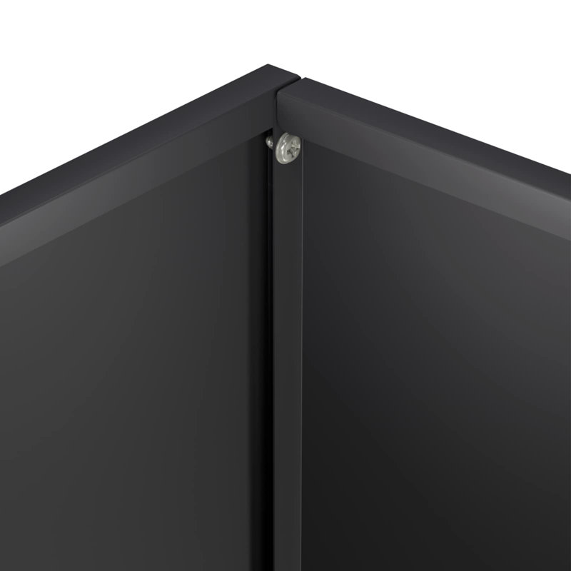 Planter, 50cm H x 40cm W x 30cm D, Black, 2
