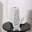 Cerrie Glass Decorative Table Vase With Water Holder Container Crushed Diamond Inlay Glam Modern Home Decor