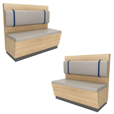 Banc rembourré en similicuir Modern