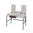 Natural & Black Finish Writing Desk W/Usb-909062525