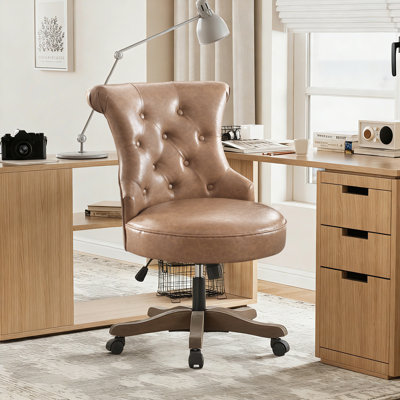 Asyra Wide Back Tufted Swivel Task Chair