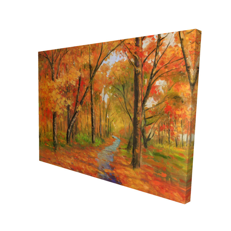 Sentier d'automne dans la forêt