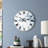 Blue Wipe Out - Cottage Round Metal Clock-585237483