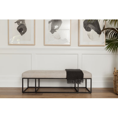 Finley Metal Bench by Brownstone Furniture