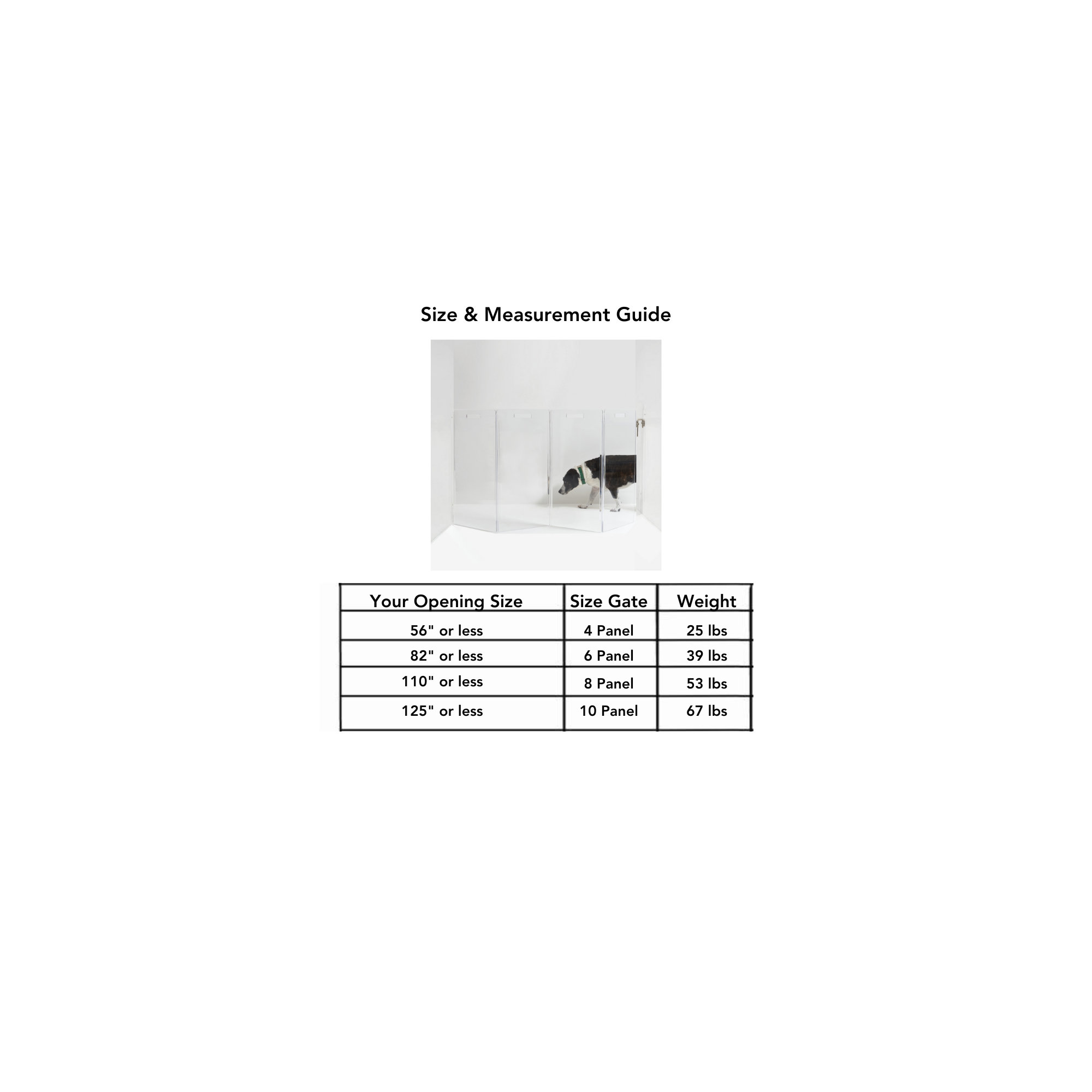 Tall Zig Zag Wall Mounted Clear Pet Gate , Gold, 8 Panel