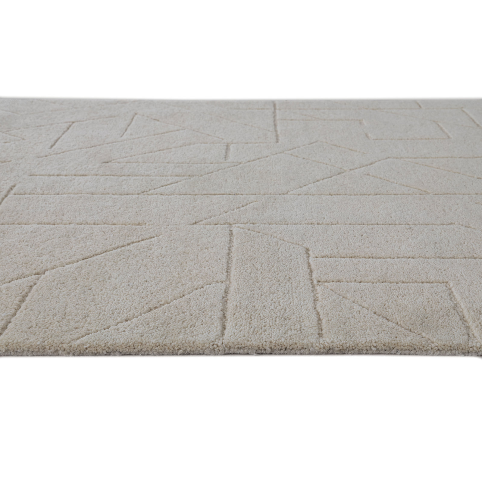 Orenthal Hand-Tufted Geometric Wool Rug, Rectangle 8' x 10'