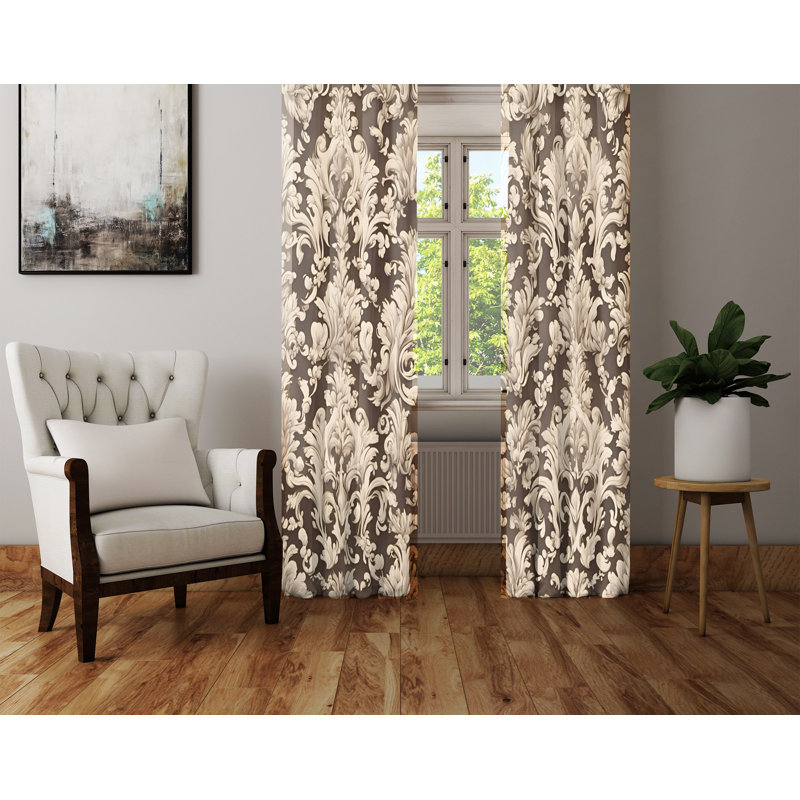Semi Sheer Curtain Pair, 40" W x 61" L