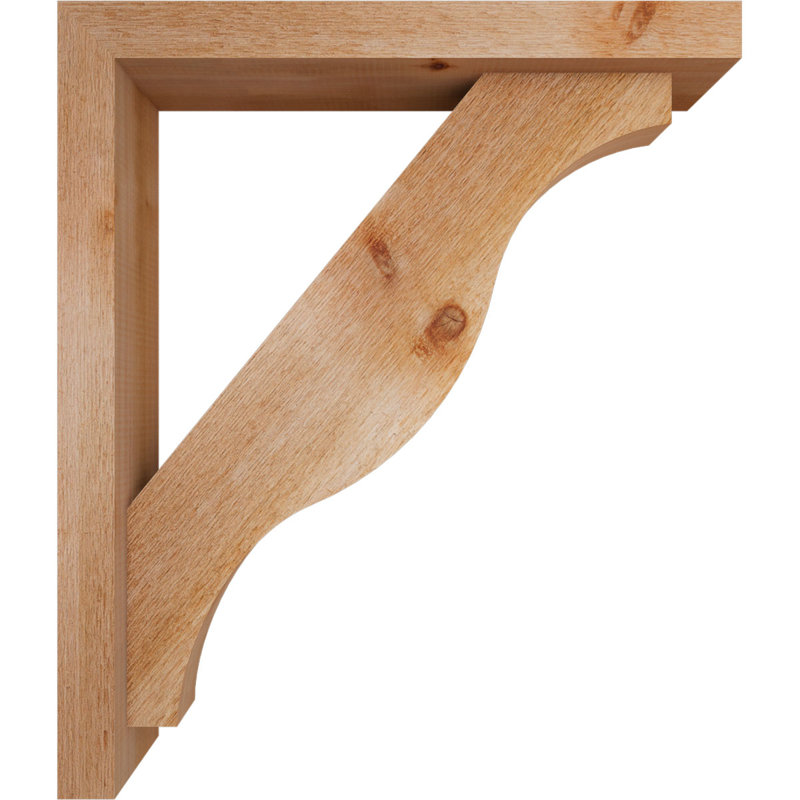 Support Funston Block avec support décalé, 28 x 24, Cèdre rouge occidental de l 4 po (scié brut)