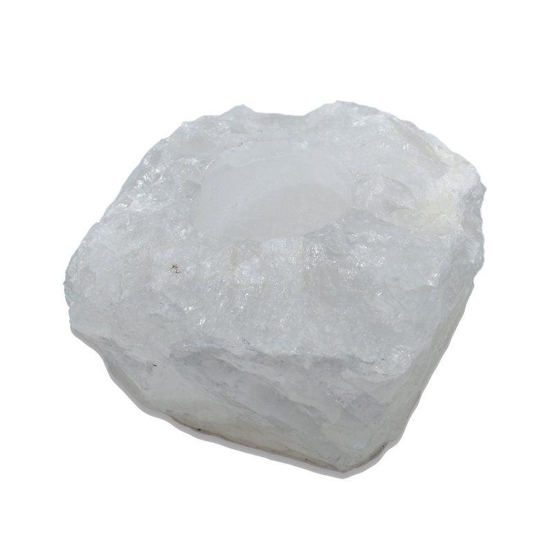 Porte-bougie 1,5 ", Quartz nuageux
