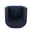 Modern Fabric Blue Swivel Chair - 32.75" Package Width Dimension Comfortable Rotating In Cover Handcrafted