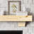 Kynsley 60" Distressed Wood Fireplace Mantel Shelf with Corbels - Unfinished Rustic Distressed-206510316-206510319