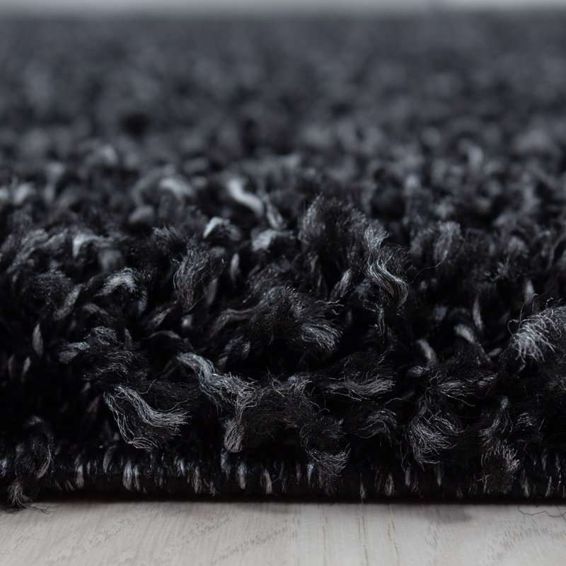 Bryant Dark Grey Area Rug, Rectangle 60 x 110cm