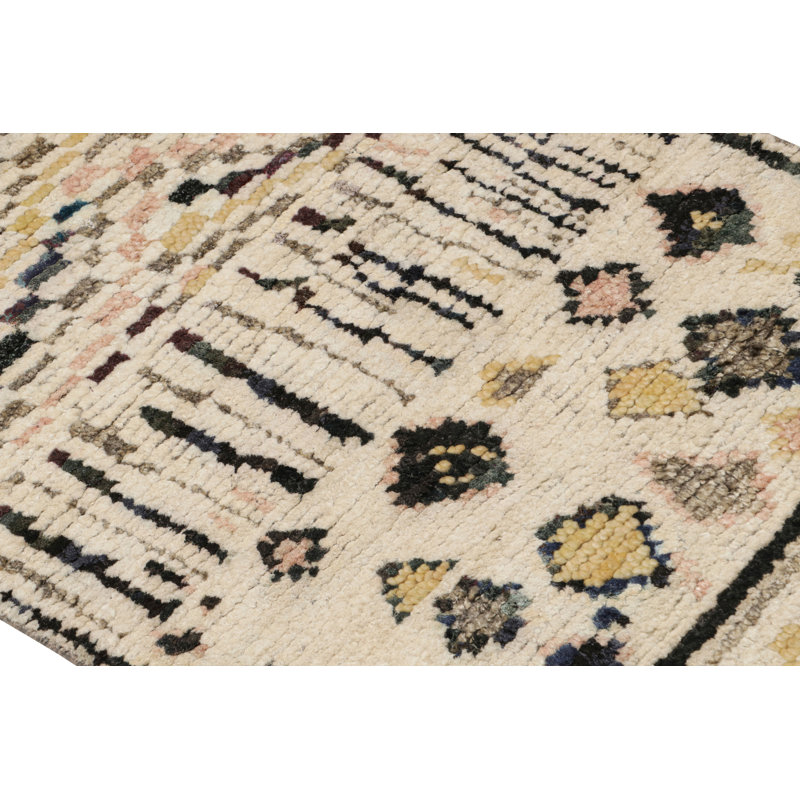 Handmade Silk and Wool Area Rug