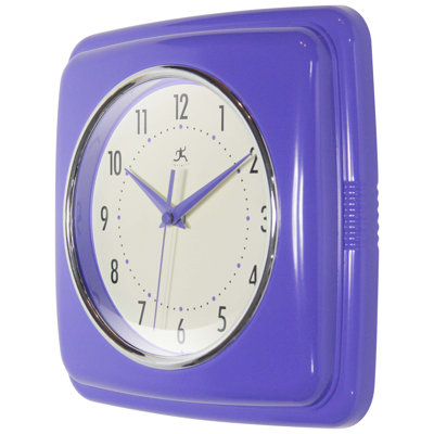 Orrwell Square Plastic Wall Clock 9.25 Inches