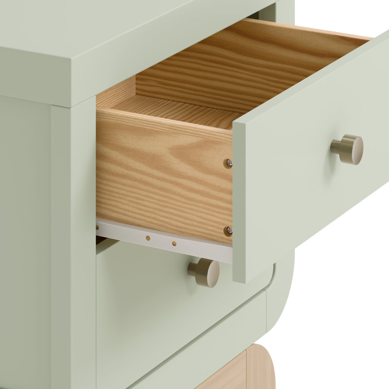Santorini 2 Drawer Nightstand, Sage