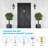Fabiola 17.6" H Aluminum Wall Light with Dusk to Dawn
