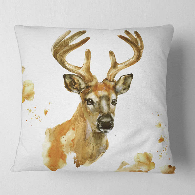 Animal Print Throw Pillow, 18" x 18"