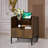 Arlen Modern Bedside Table with Charging Station & Glass Top â€“ 1-Drawer Nightstand,2Pcs-83597254-83597255