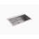 Vault™ 33" L x 22" W Top Mount/Under Mount Large Single Bowl Kitchen Sink
