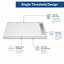 Ensemble de plancher de salle de bain préfabriqué 60 po x 30 po avec panneau de douche antidérapant et base droite en acier inoxydable 304