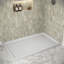 Base de douche en PP blanc brillant avec drain à droite 60 po x 36 po Streamline-117295435