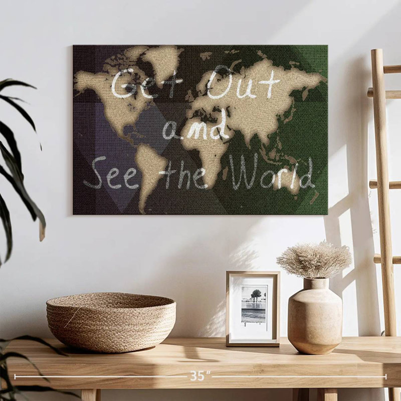 Aliaz See The World, 16" H x 24" W