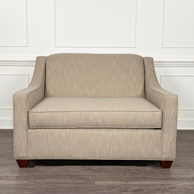 Phillips Upholstered Accent Chair, Cafelle, Fluff Rain