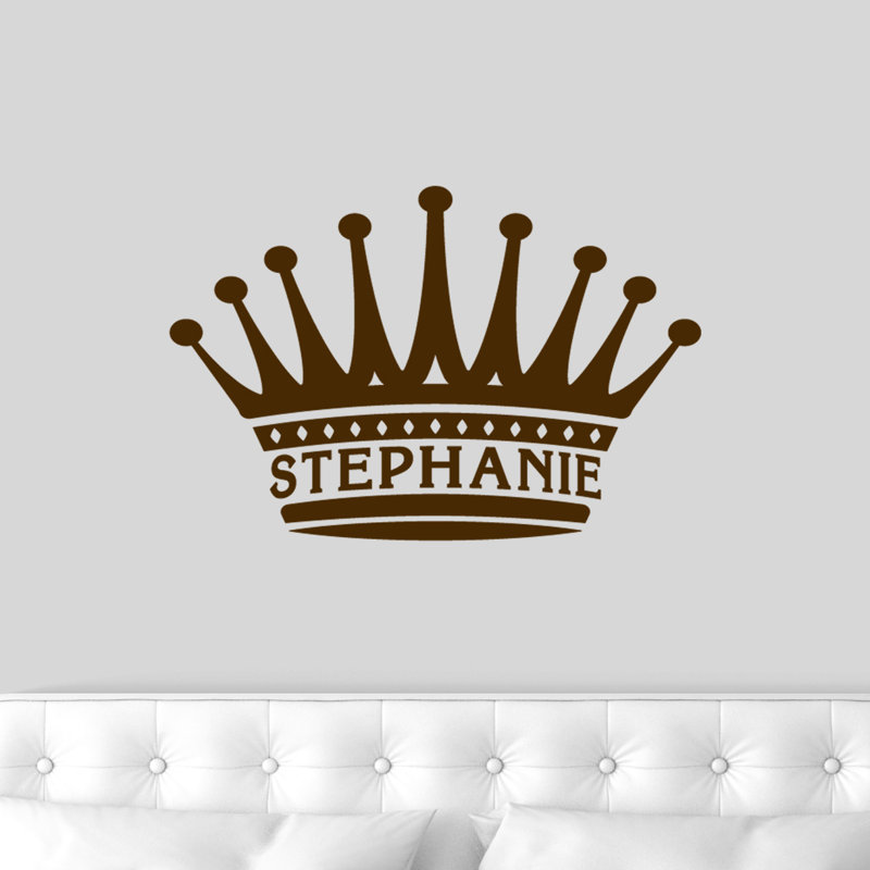 Abstract Wall Decal, Yes, Chocolate Brown