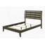Grand lit-bateau gris