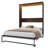 Murphy Wall Bed With LED Lights, No Box Spring Needed, For Home Office, Antique White and Rustic Brown-1767657327-1769099605