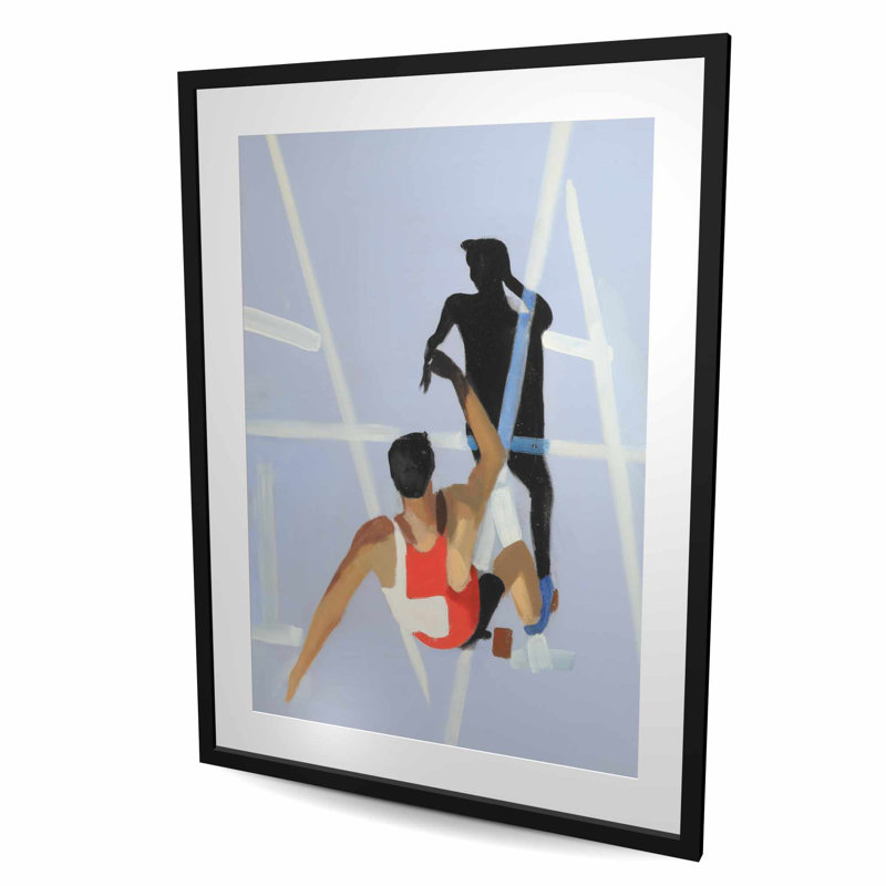 «On Your Marks Get Set Go - Sports», reproduction d'art encadrée