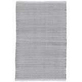 Herringbone Shale/White Handwoven Indoor/Outdoor Rug