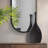 Morea Tapered Matte Black Ceramic Onion Vase-1520304849