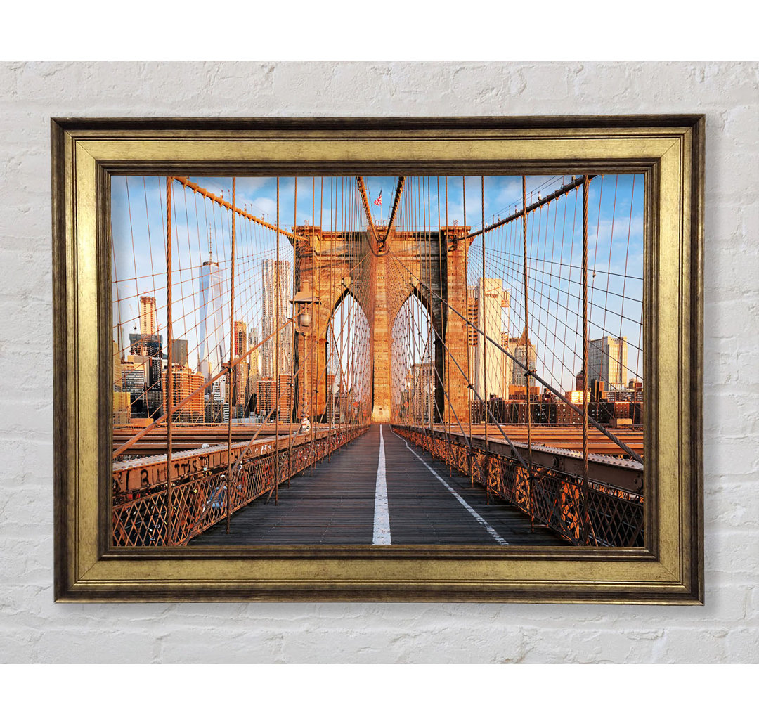 Brooklyn Bridge Struktur - Einzelner Bilderrahmen Kunstdrucke