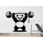 Adhésif mural Panda Gym Bodybuilder Fitness Decor Workout Art-125512256-125512242