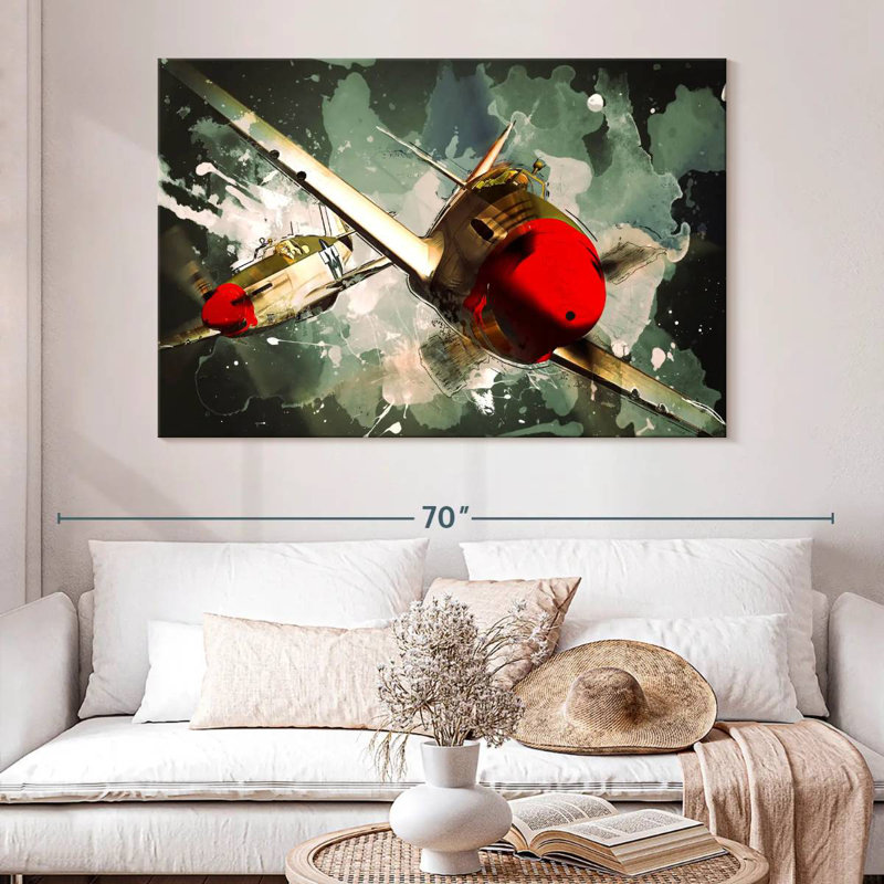 Mehar P-51 Mustang Airplanes, H 34 po x l 51 po