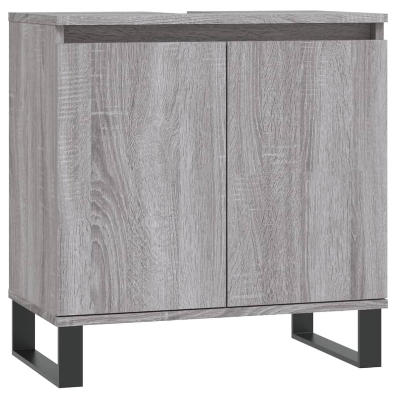 Mariapaula Floor Mounted Bathroom Cabinet, Grey Sonoma